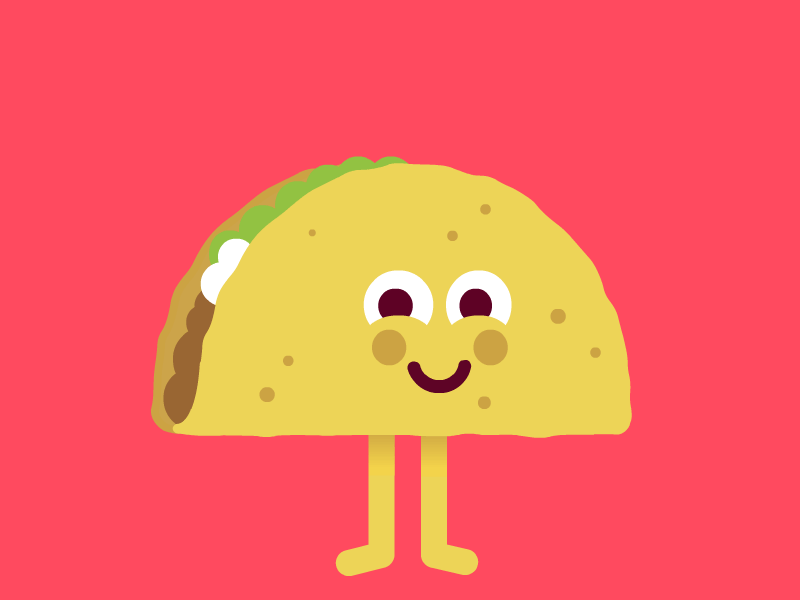 Taco Twist animation app character character animation design illustration vector
