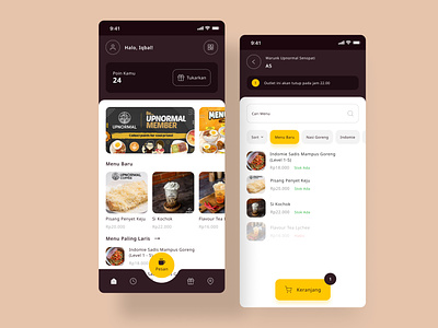 Upnormal App Redesign app cafe coffe design marketplace shopping ui ui ux ui design ux web design