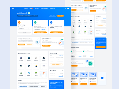 Niagahoster New Member Area - Unlimited Hosting app control panel dashboard design illustration ui ui ux ui design ux web design