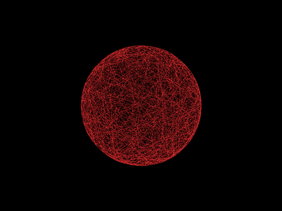Randomic Red Moon circle code generative moon nodebox random red sphere typography