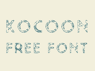 Kocoon Light Free Font font free freebie light nodebox randomic typography uppercase