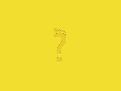 Kuovadis Logo foot identity logo path question yellow