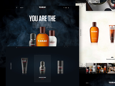 Tabac Redesign authentic barber beard clean concept fresh men modern redesign rough shaving smell tabac uidesign