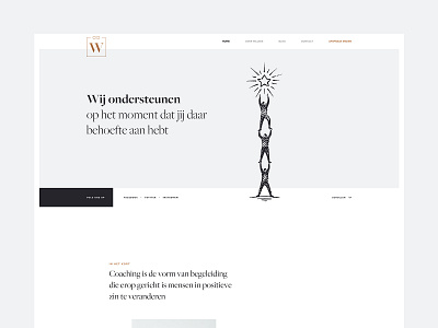 Coaching Website Preview classy clean coaching design header mental coaching preview ui design webdesign website website design white