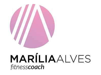Marília Alves - Fitness Coach branding design logo vector