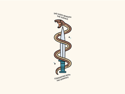 Serpents | Neck Deep adobe illustrator design designaday graphic design illustration knife lyrics neck deep poppunk serpent serpents snake vector