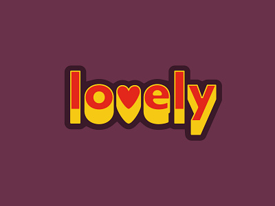 Lovely Type adobe adobe illustrator design digital graphic design lovely type typography vector