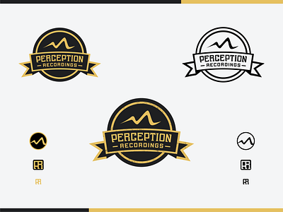 Perception Recordings adobe adobe illustrator branding concept contest custom typeface design graphic design logo design logo system logos music record label typography vector