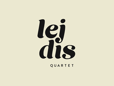 Lejdis Quartet classical ladies lettering logo logotype music quartet strin quartet typography violin