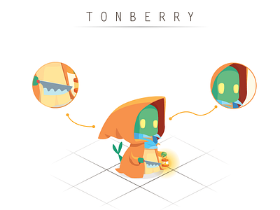 Tonberry 3d character design illustration illustrator isometric monster photoshop vector