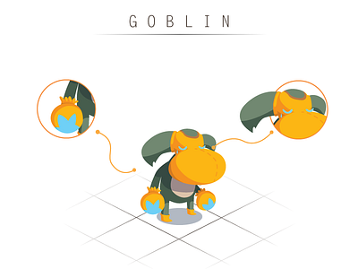 Goblin 3d character design illustration illustrator isometric monster photoshop vector