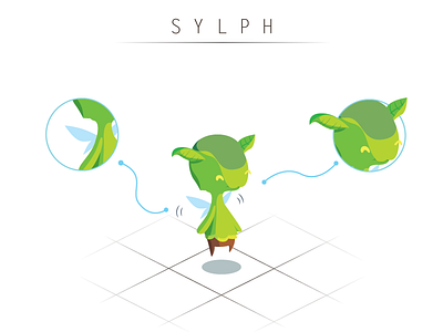 Sylph 3d character design illustration illustrator isometric monster photoshop vector