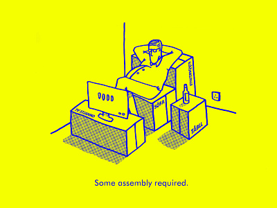 Some assembly required. art direction design ikea illustration