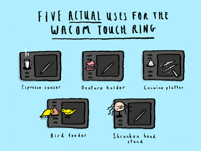 5 actual uses for the touch ring on your Wacom tablet agency agencylife art director design graphic design illustration illustrator photoshop tablet wacom