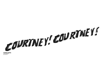 COURTNEY COURTNEY 01 cleveism contrast courtney daily poster dailyposter design flat graphic graphic design graphicdesign halftone line monochrome pixel art simple type typogaphy typography typography art typography design