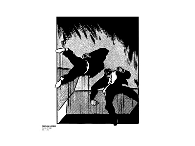 FALLING UP 01 cleveism comic comics contrast daily poster dailyposter design falling flat graphic graphic design graphicdesign halftone halftones monochrome pixel pixelart sample simple up