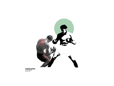 VERSUS 01 boxer boxing cleveism contrast daily post daily poster dailyposter design fight flat graphic graphic design graphicdesign halftone halftones monochrome pixel art screenprint simple undercover