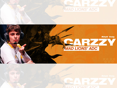 MAD CARZZY carzzy dailyposter design esportlogo esports esports banner esports banner design esports design esports logo design graphic design graphicdesign lec lions mad mad banner mad carzzy mad esports mad lions mad lions esports riot games