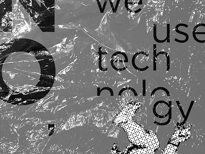 No, we use technology abstract album art bitmap branding contrast design flat graphic plastic poster simple swiss texture undercover