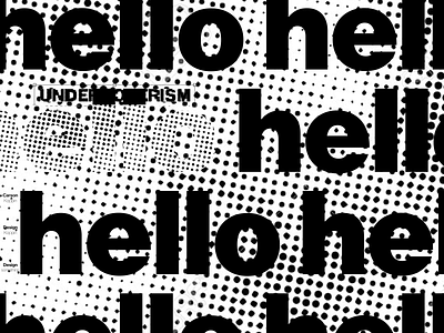 Undercoverism contrast design flat graphic halftone hello jun takahshi minimal monochrome print simple street texture typography typography art typography design typography logo typography poster undercover