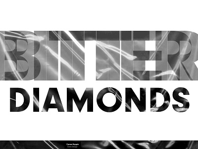 Bitter Diamonds contrast design diamonds flat gems graphic illustration monochrome plastic simple type typo typogaphy typographic typographie typography typography art typography design uncut vector