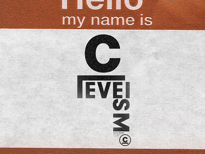 my name is Cleveism. cleveism color daily post daily postage daily poster dailyposter dailyposterdesign design graphic graphic art graphic design graphicdesign poster type type art type poster typedesign typeposter typographic typography poster