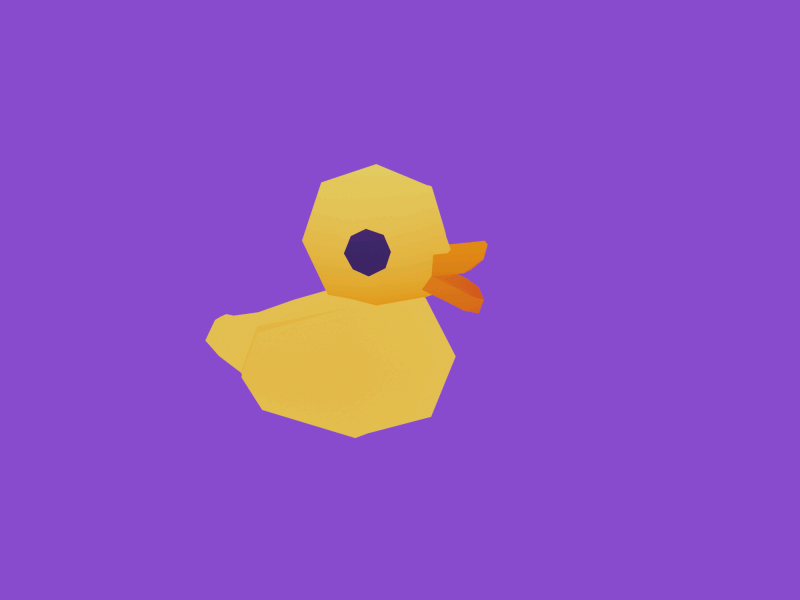 Rubber Duck 3d 3d art animation cute design duck graphic design illustration low poly model 3d motion graphics pixel rubber duck