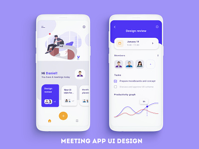 Meeting Mobile App Ui Design