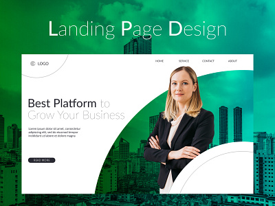 Landing Page Design abstract banners business card corporate creative design instagram banner islam landing page design landingpage minimalist uidesign uiux webdesign website