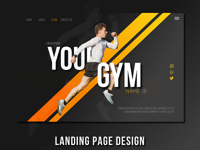 Gym Landing Page Design abstract creative gym landing page gym website gymwear landing page landing page design landingpage landscape motion design motion graphics ui design ui web ui web design ui website uiux web template design web templates webdesign