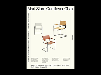 Mart Stam Cantilever Chair poster
