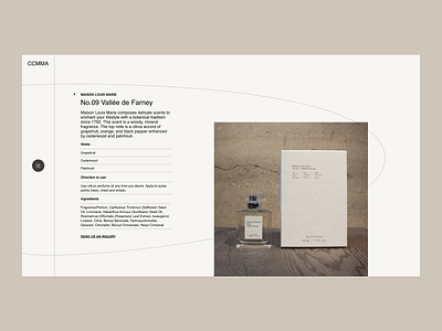 No.09 Vallée de Farney branding design ecommerce editorial minimal perfume product ui ux webdesign