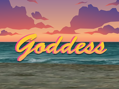 Goddess Song Cover album artwork animation design graphic deisgn illustration