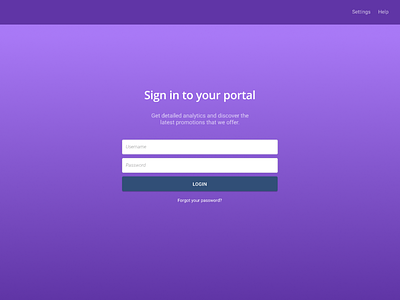 Portal login for an imaginary company dashboard design figma login screen sketch ui ux