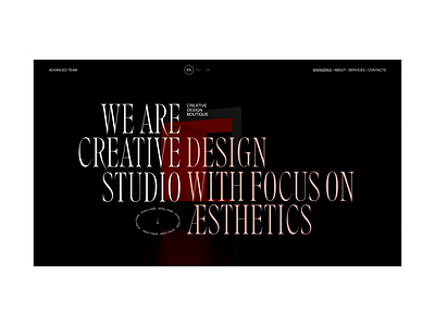 Advanced Team animation commerce concept design fashion portfolio promo ui ukraine web