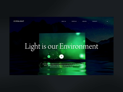 Expolight 1st Concept animation concept design portfolio promo slider ui ukraine ux web