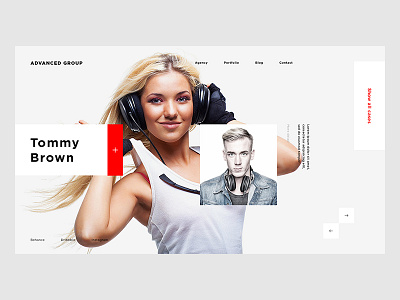 Advanced Group app design landing one page portfolio promo swedish ui ukraine web