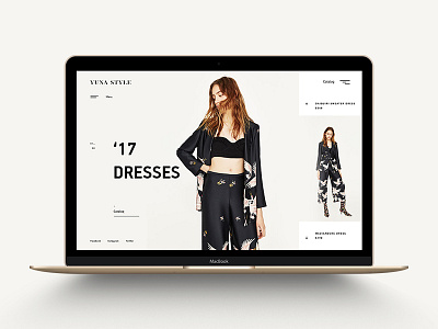 Yuna-Style app commerce design fashion portfolio promo shop store ui ukraine web
