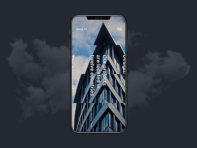 nool.ml animation architecture behance building creative iphonex minimal style web