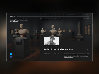 Faberge Museum vol.01 concept corporate desktop faberge jewelry museum peterburg site template web