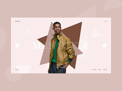 lock'ck clothes commerce concept design fashion slider template web