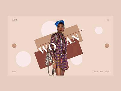 lock'ck clothes commerce concept design fashion slider template web
