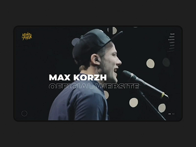 Max Korz animation commerce concept design desktop free interface landing logo minimalism personal portfolio promo slider store template ui ukraine ux web