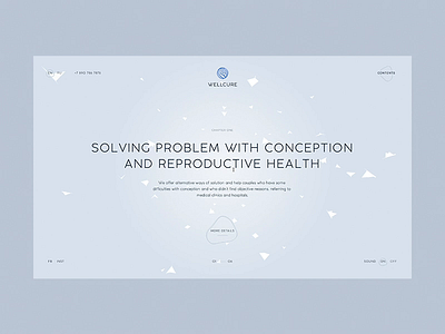 Reproduction/Wellcure animation concept design landing portfolio promo slider ui ukraine web