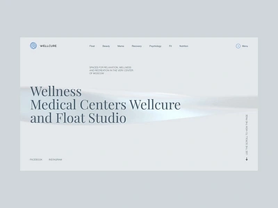 Wellcure corporate website animation concept design fashion portfolio promo template ui ukraine web