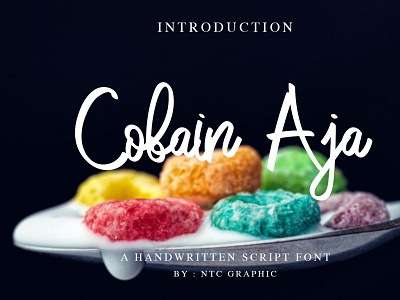 Cobain Aja Script Font Preview abc alphabet design font font awesome font design font design preview font preview fonts letter lettering script font script fonts style text type typography vector art vector font vintage font