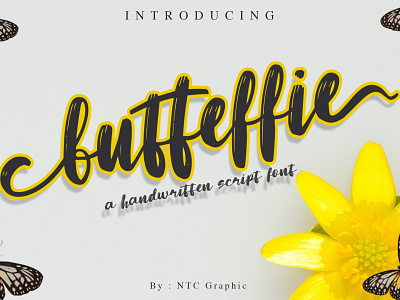 Butteffie Script Font Preview abc alphabet design font font awesome font design font design preview font designer font preview fonts letter lettering script script font script fonts script lettering style text type typography