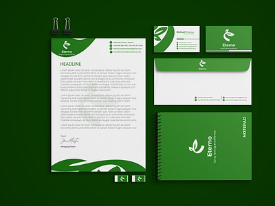 Eterno Brand Identity Full Stationery