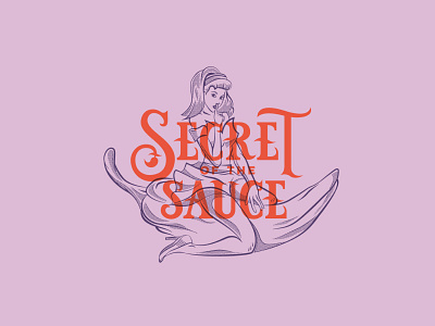 Secret of the Sauce branding chili chilli hot sauce hot sauce logo illustration logo logo design sauce sauce branding sauce logo