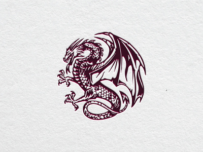 Baron's Blood dragon dragon illustration dragon logo dragon mark logo logo design mark wine wine label